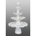 Vierstufiger Brunnen mit einer Lilie H 232 cm, Höhe B-S: 232 cm, Art.-Nr.: 1101, Gewicht: 570kg, Länge(Innendurchmesser): 130/100/70/48 cm, Breite(Durchmesser des äußeren: 52 cm